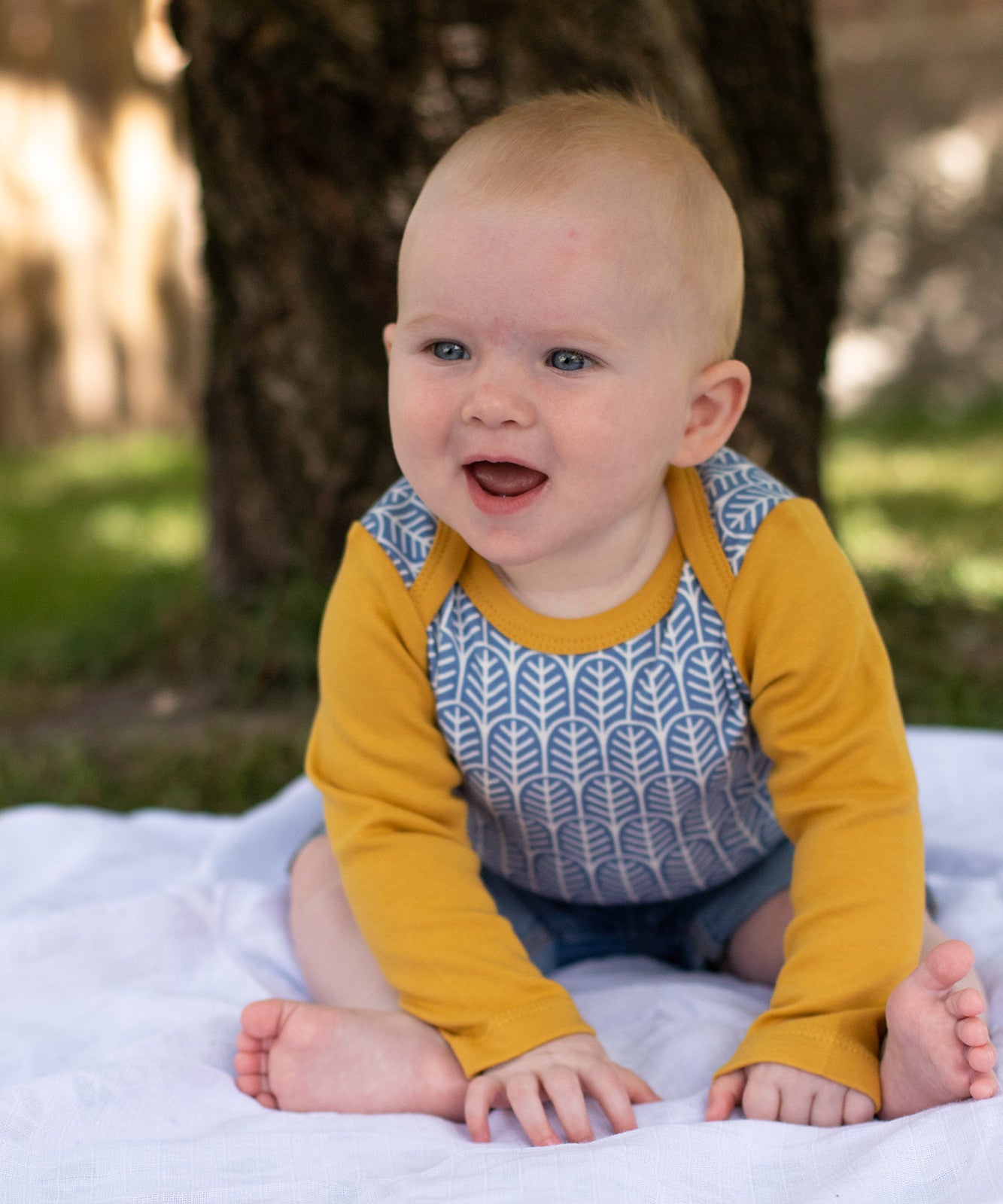 kindsknopf mini me - Langarm-Body mit Elinor Muster