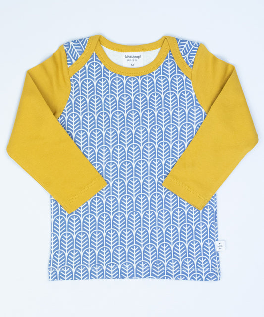 kindsknopf mini me - Langarm-Shirt mit senfgelben Ärmeln