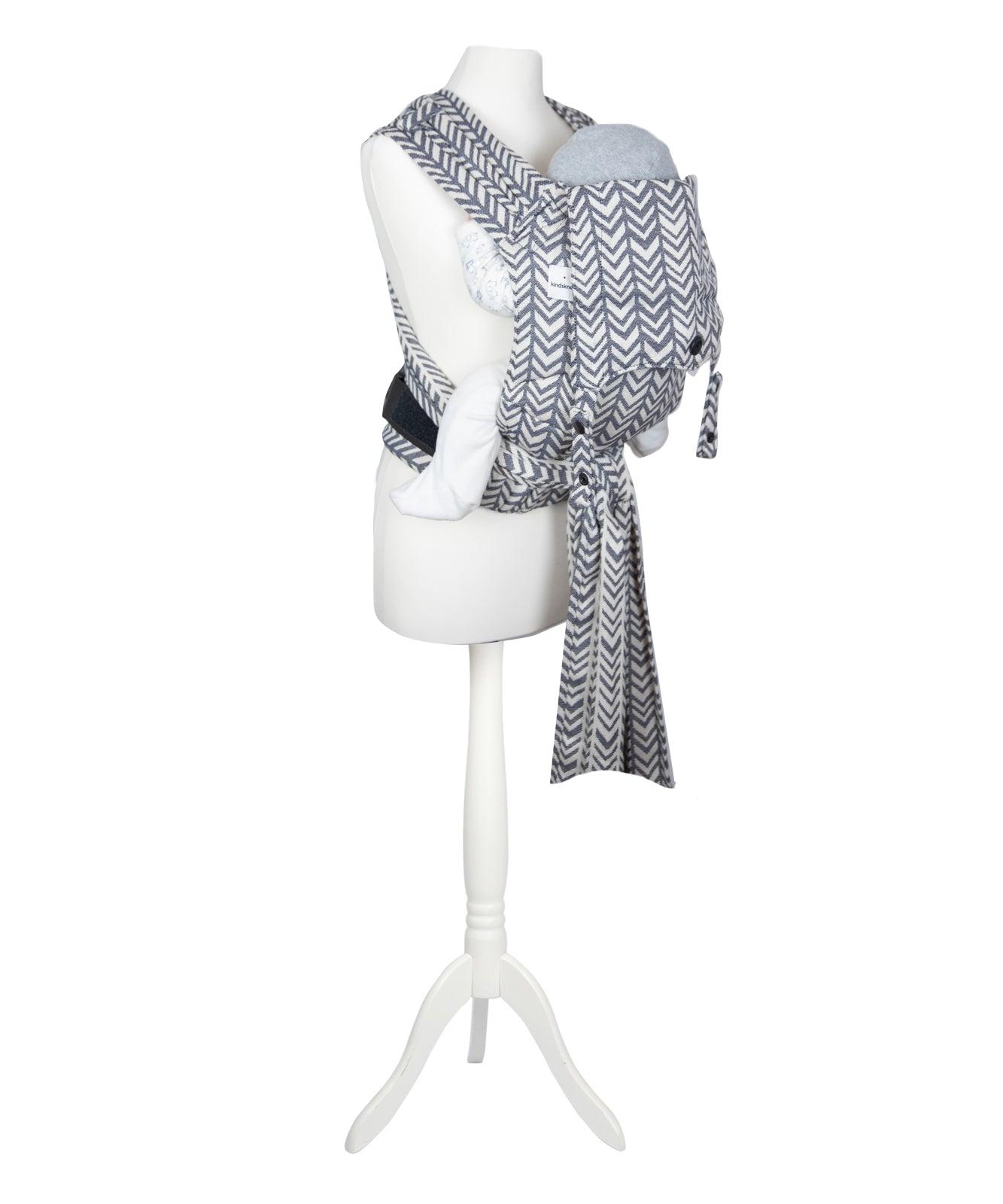 Tragehilfe EASY FLOW Halfbuckle Wrap Con - Arrows darkblue - Babysize