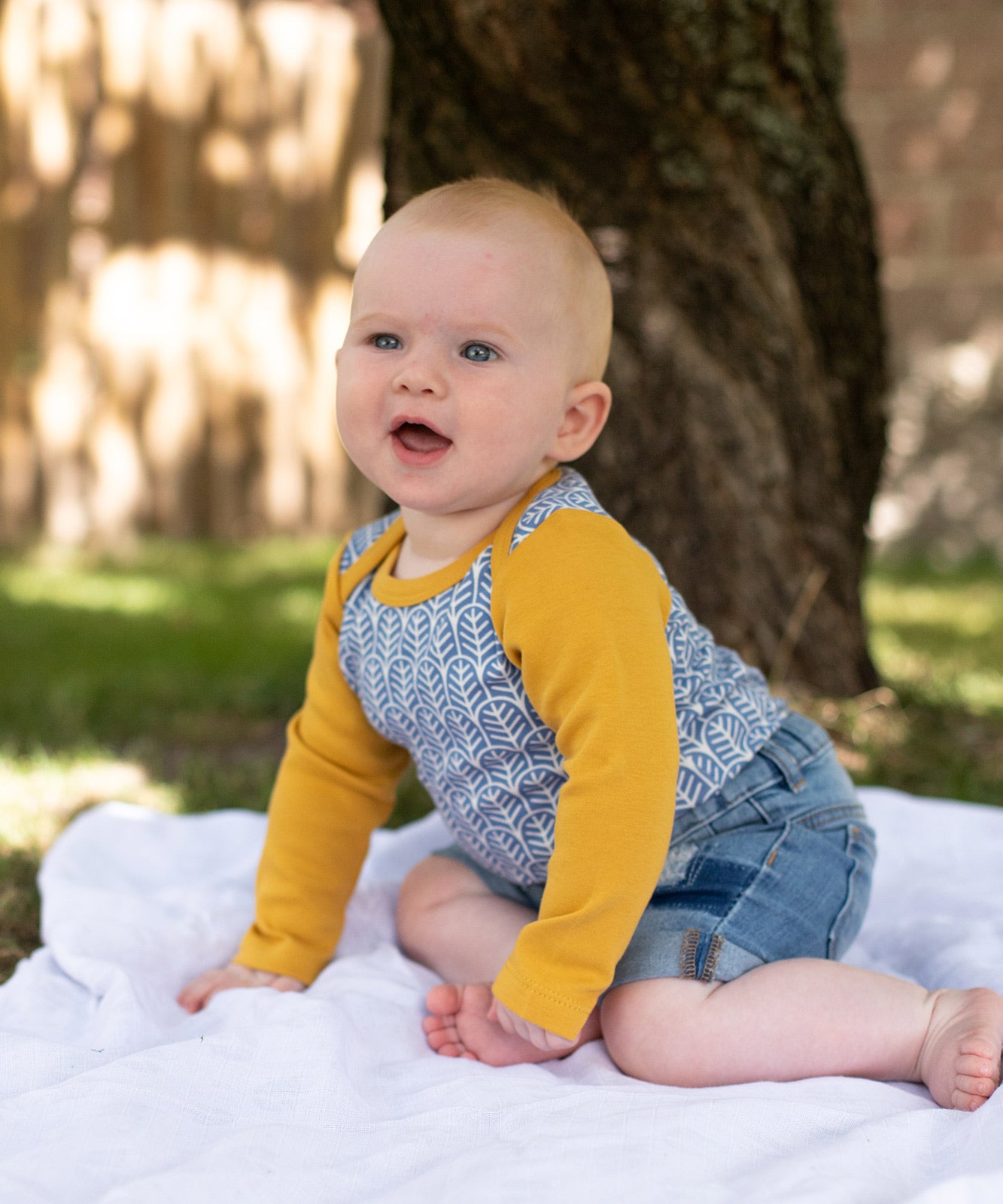 kindsknopf mini me - Langarm-Body mit Elinor Muster