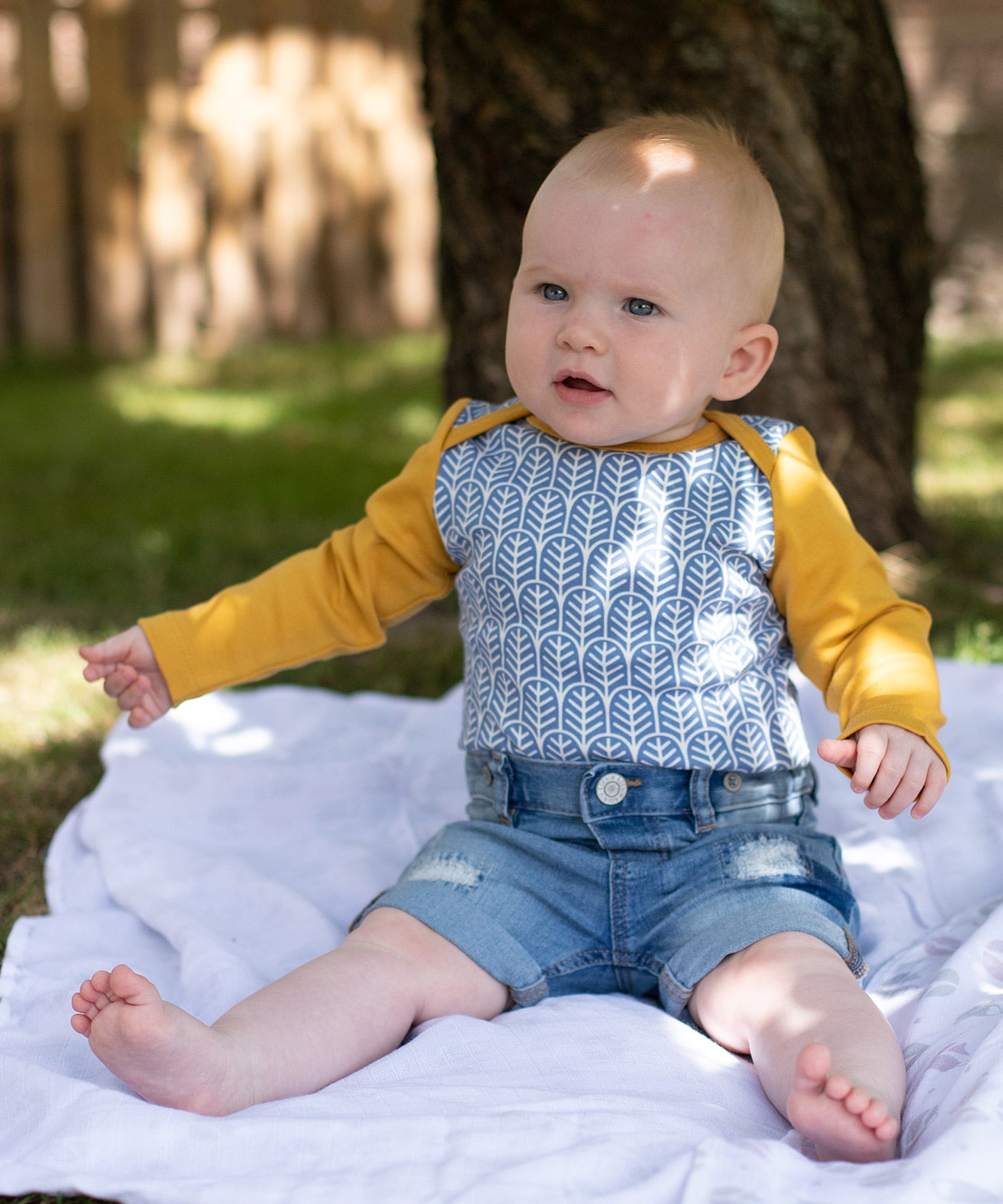 kindsknopf mini me - Langarm-Body mit Elinor Muster